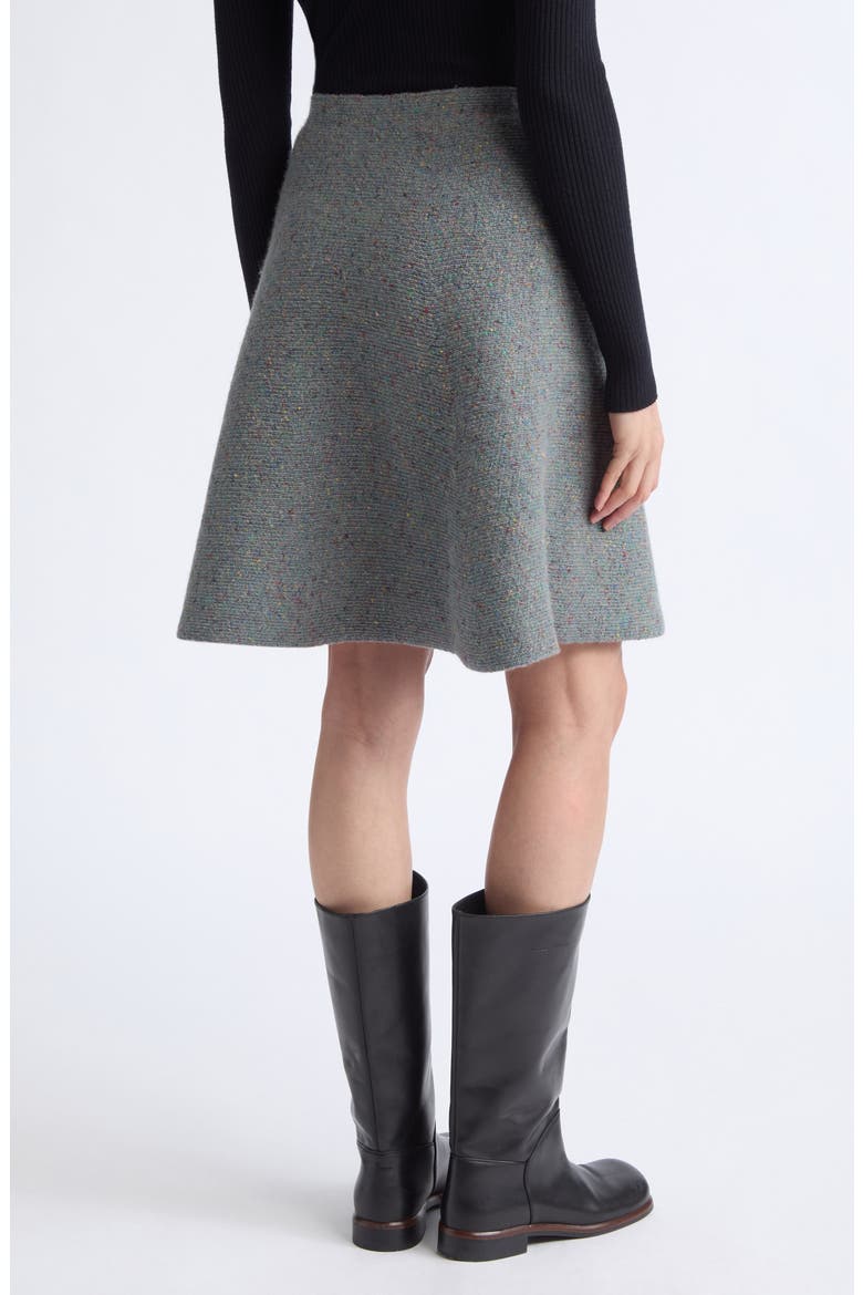 Capucine Wool Donegal Sweater Skirt, Alternate, color, BLUE MULTI