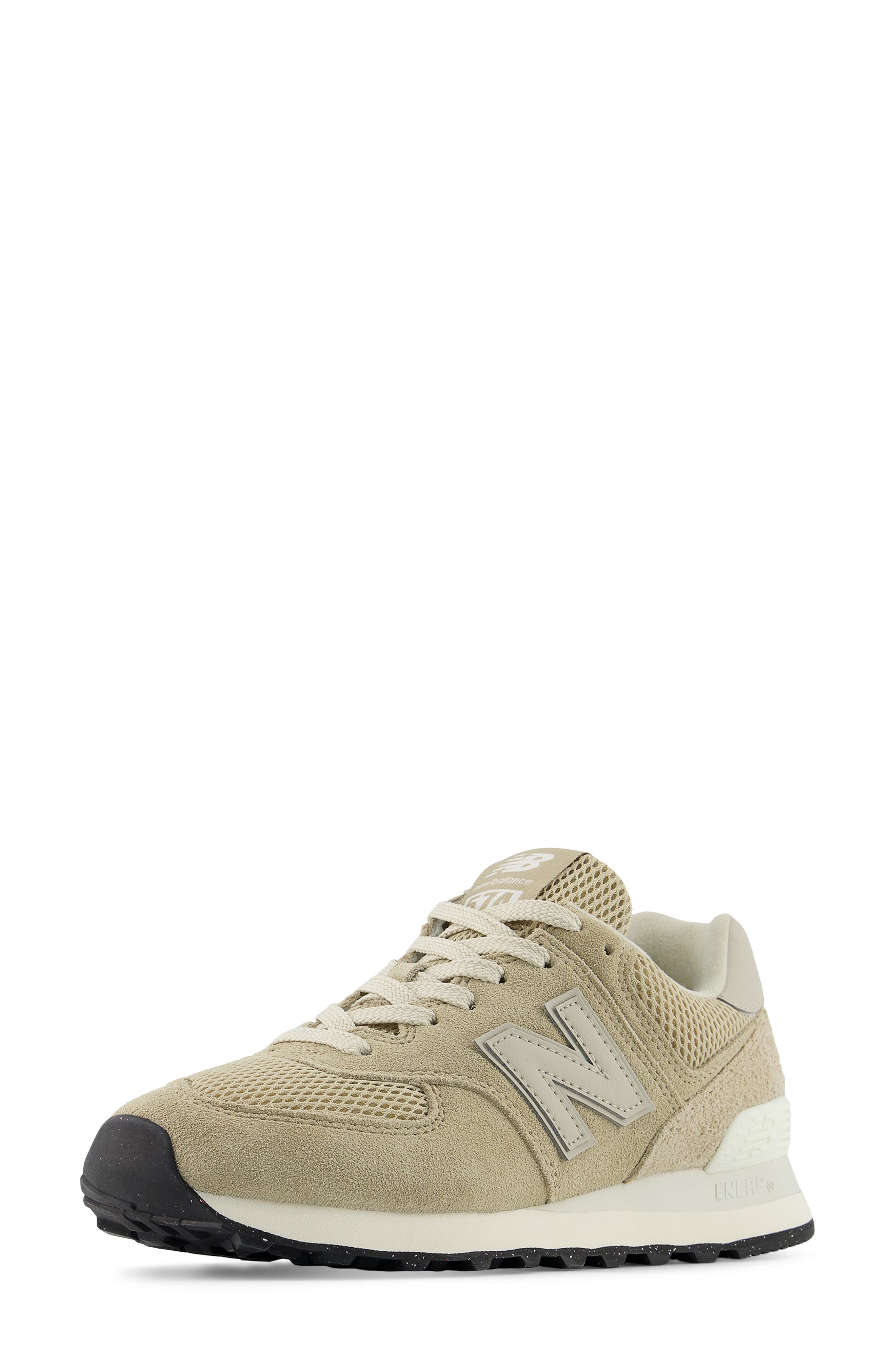 New Balance 574 Sneaker, Alternate, color, Beige/ Nb White