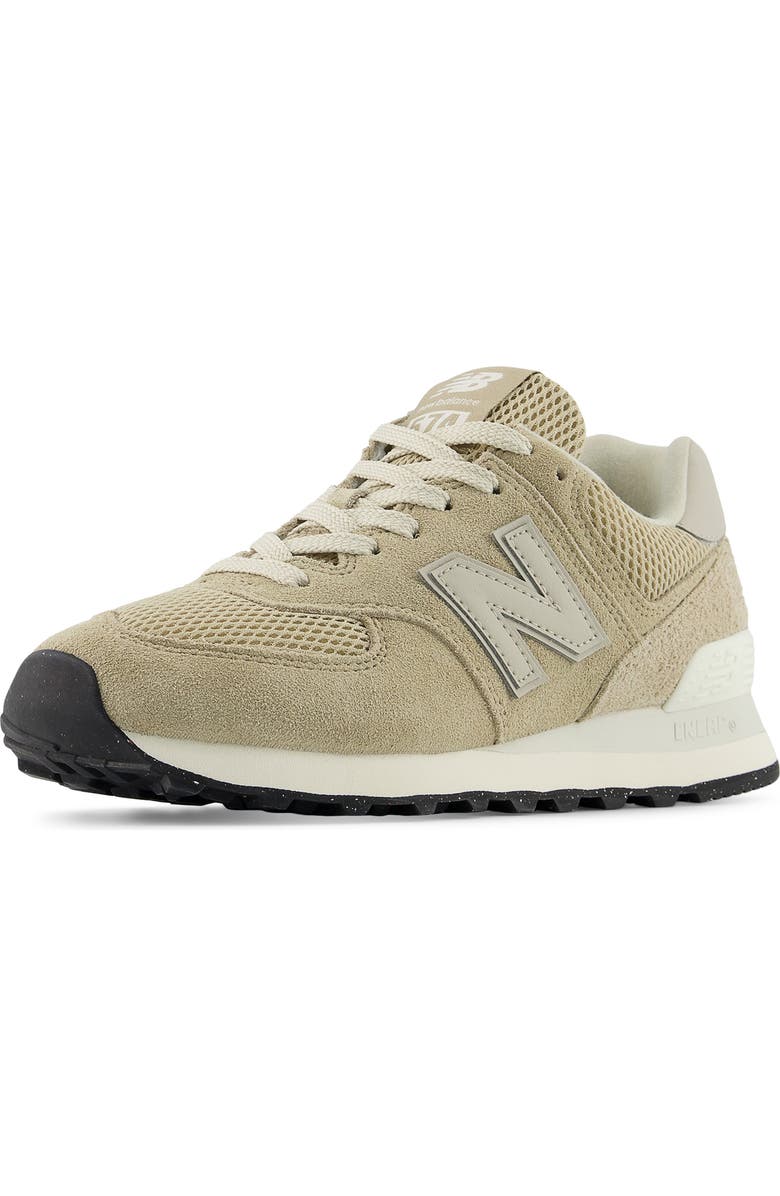 New Balance 574 Sneaker, Alternate, color, Beige/ Nb White