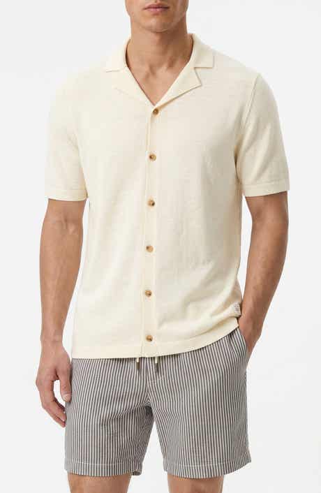 Cotton Linen Blend Camp Sweater
