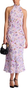 Balmain Printed Poppy Flower dress