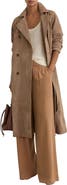 Reiss Ester Suede Trench Coat
