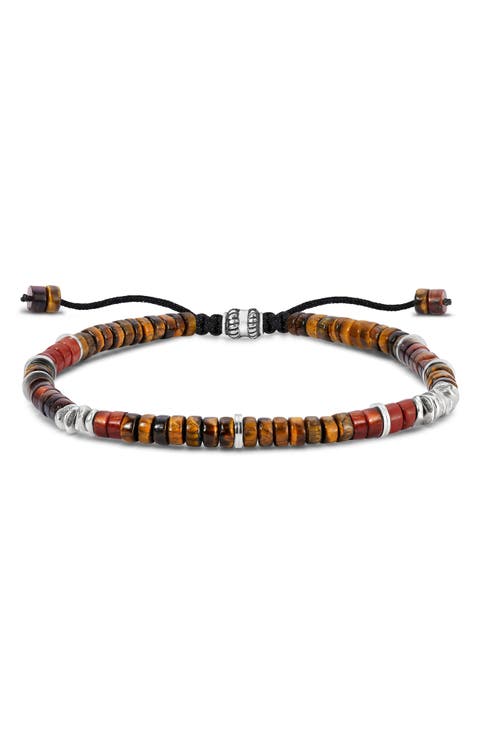 Men's Riverside Beaded Slider Bracelet