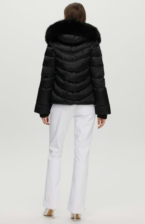 Gorski Apres-ski Short Jacket With Detachable Toscana Trim In Black