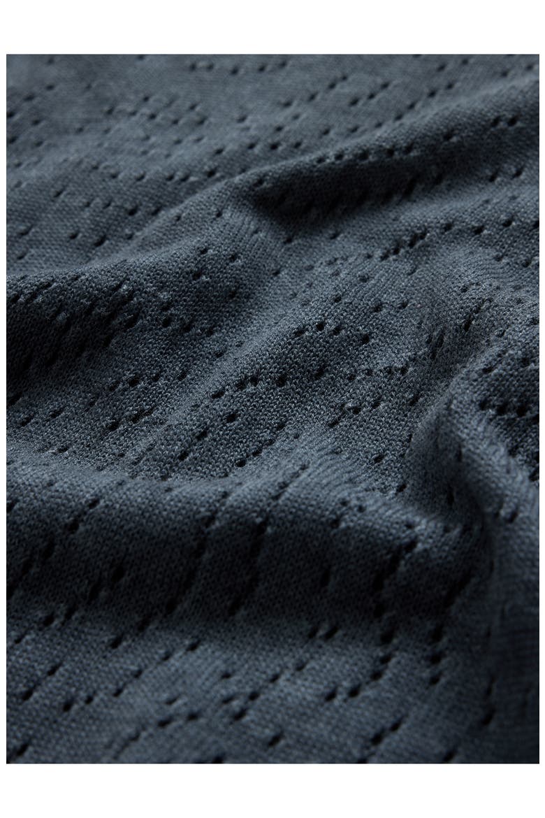 Camden Open Stitch Organic Cotton Sweater, Alternate, color, NAVY