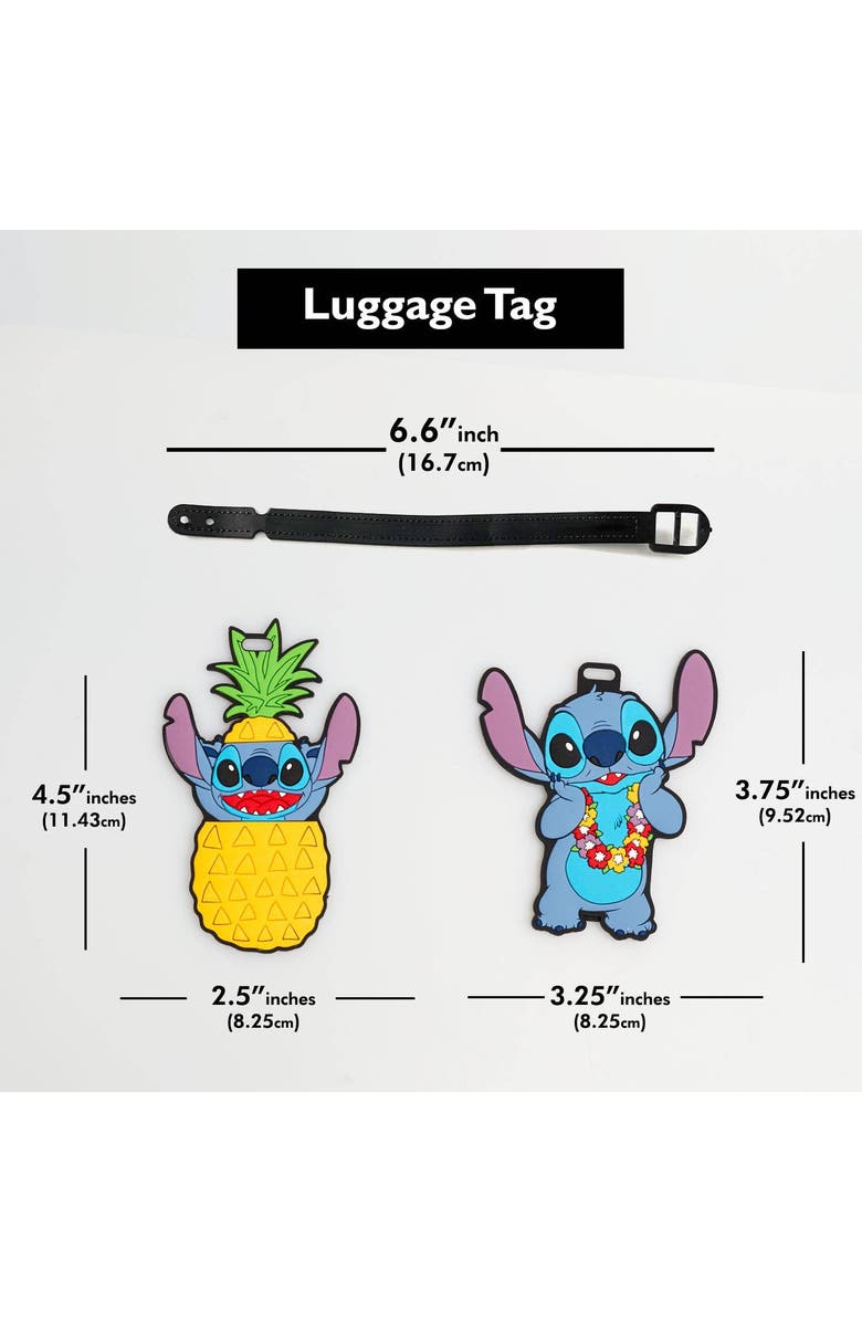 Disney Luggage Travel Tags, Set of 4, Alternate, color, Blue, Black