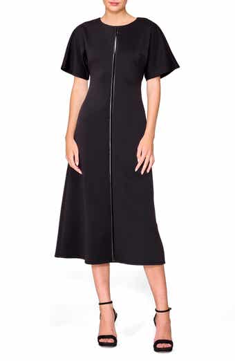 MELLODAY Luxe Keyhole Cutout Fit & Flare Dress