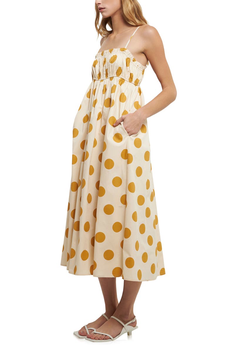 English Factory Polka Dot Cotton Sundress, Alternate, color,