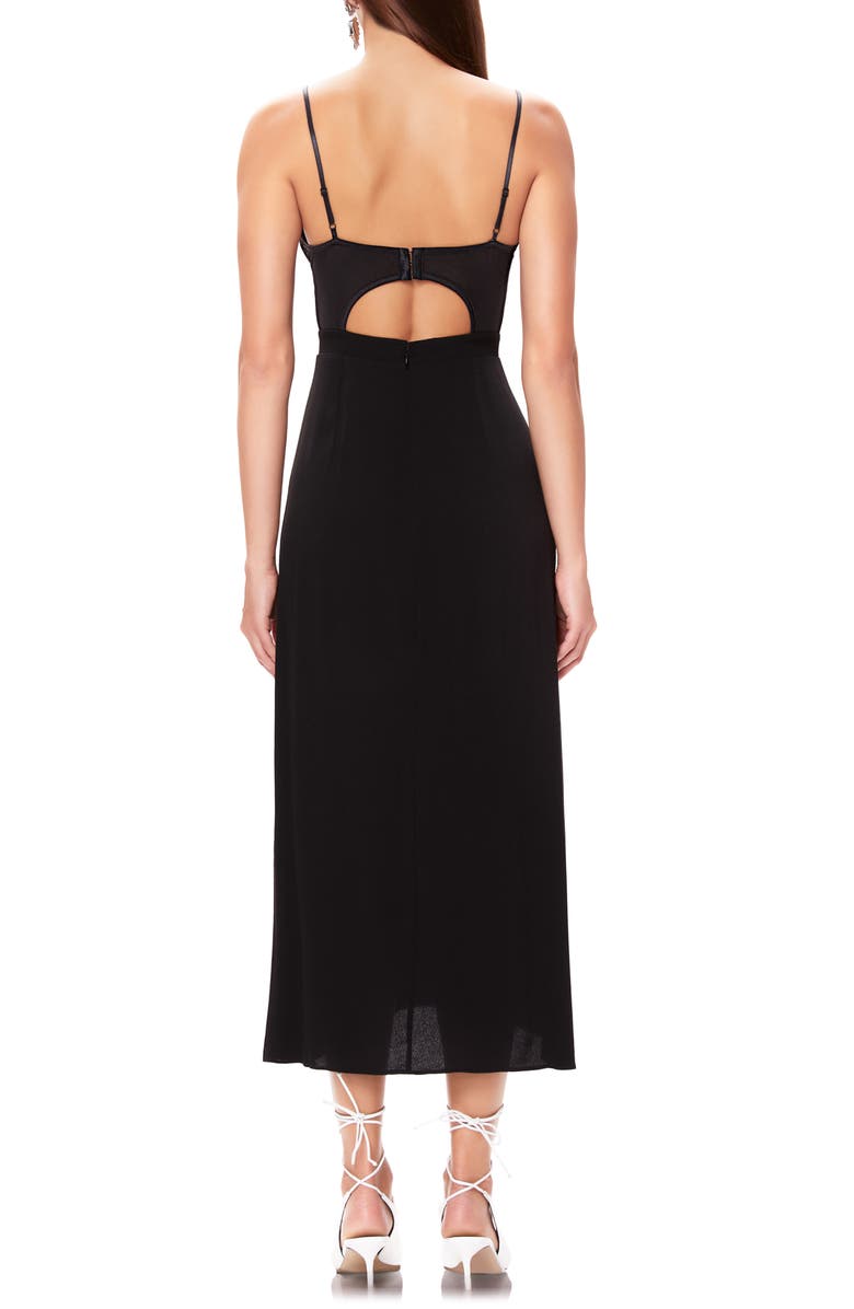 AFRM Bruna Lace Detail Midi Dress, Alternate, color, 