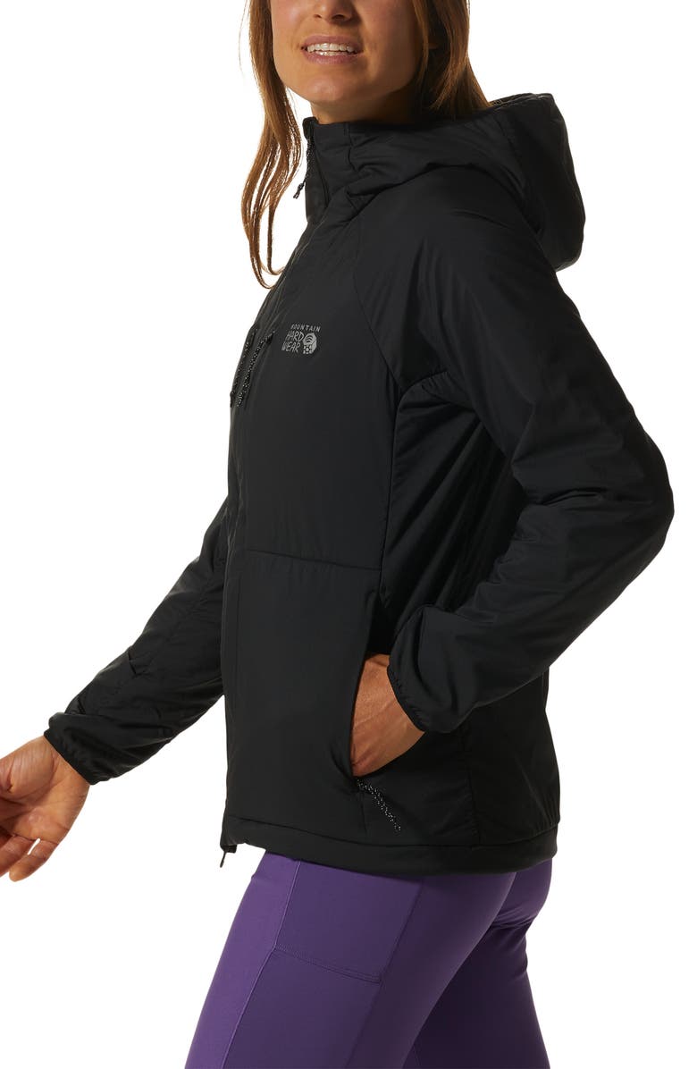 Mountain Hardwear Kor Airshell Warm Hoodie, Alternate, color, Black