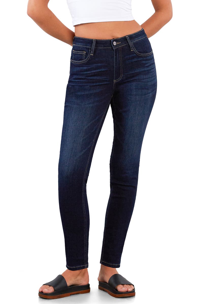 HINT OF BLU Ankle Skinny Jeans, Main, color, Vacation Blue