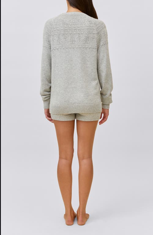 Papinelle Fairisle Long Sleeve Knit Jumper In Gray