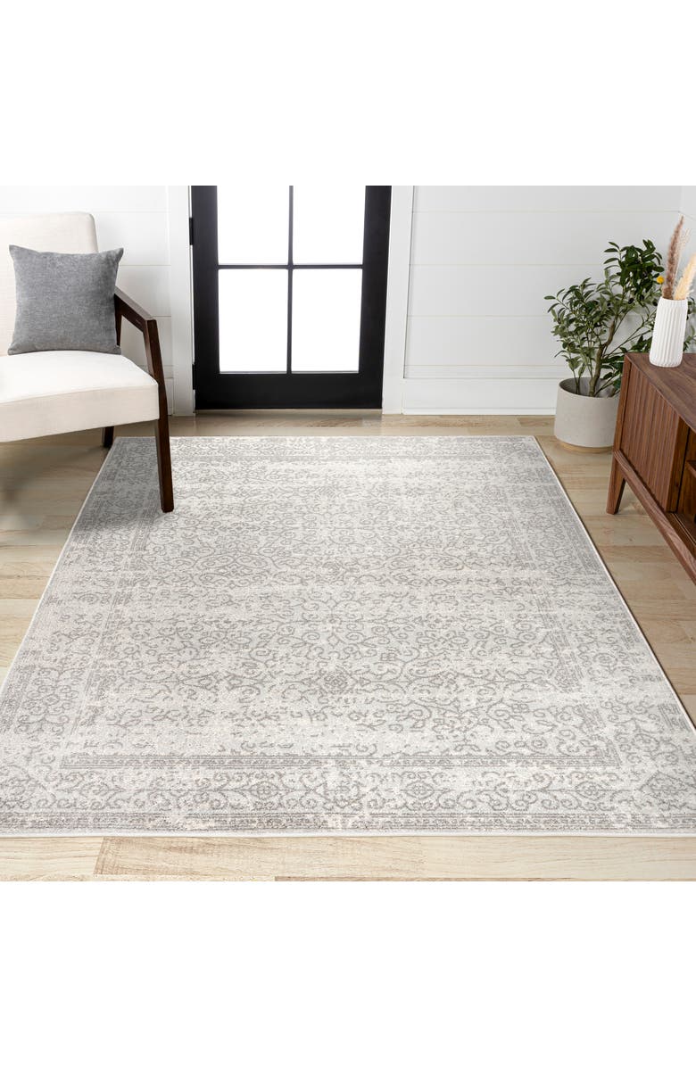 JONATHAN Y Ferro Filigree Area Rug, Alternate, color, Gray/Dark Gray