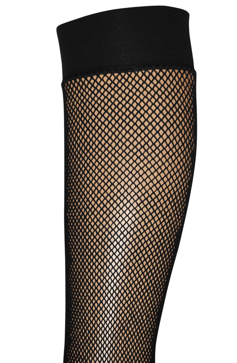 Wolford Twenties Knee High Socks, Alternate, color, Black