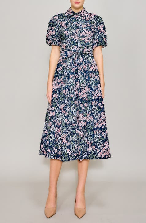 Short Sleeve Floral Dresses for Women