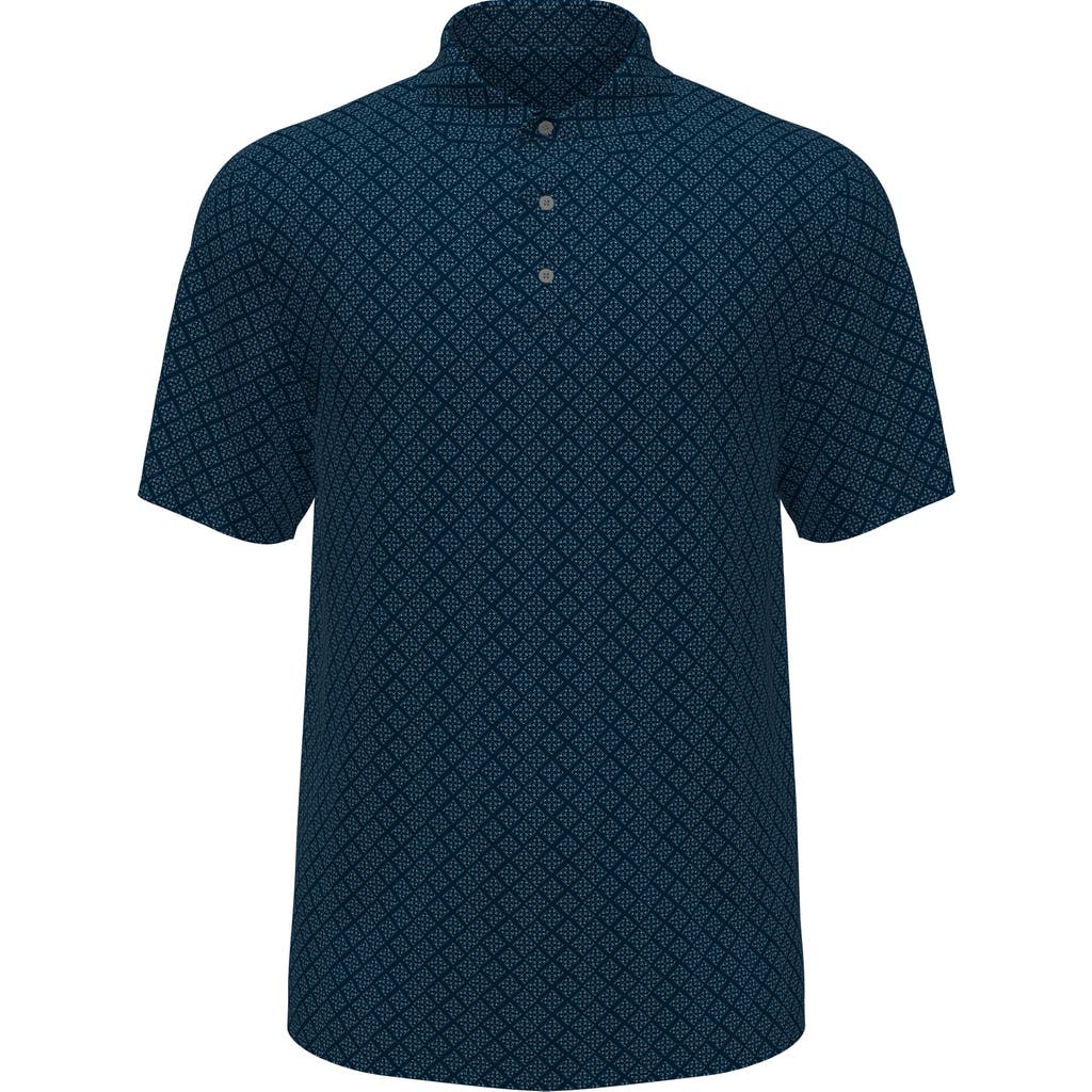 Jack Nicklaus Geo Print Golf Polo In Blue