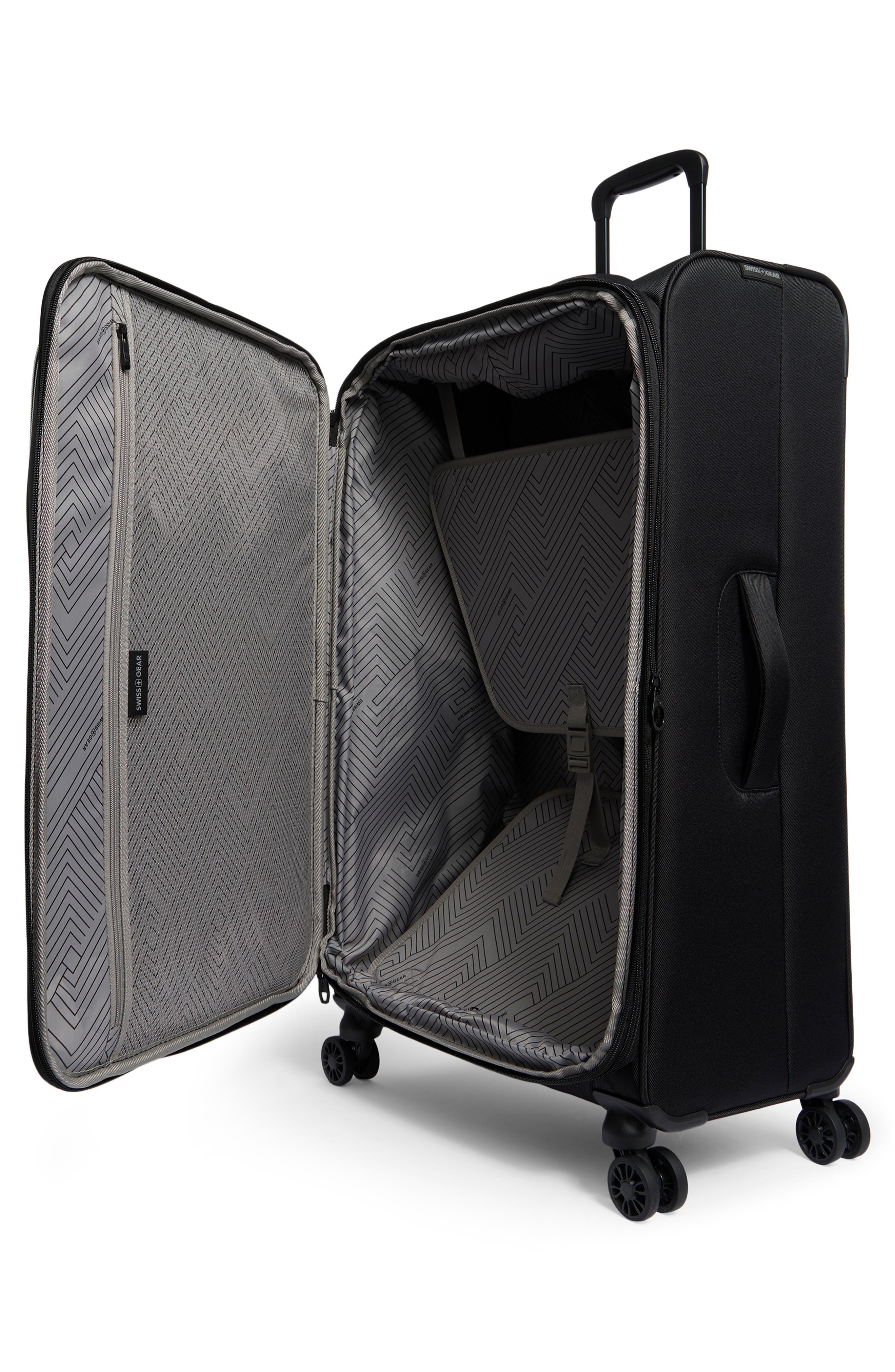SWISSGEAR 28-Inch Softside Spinner Luggage, Alternate, color, Black