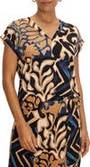 NIC+ZOE Deco Blooms V-Neck Top