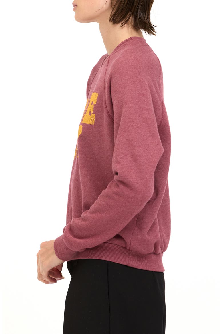 Game Day Graphic Sweatshirt, Alternate, color, DARK CHERRY