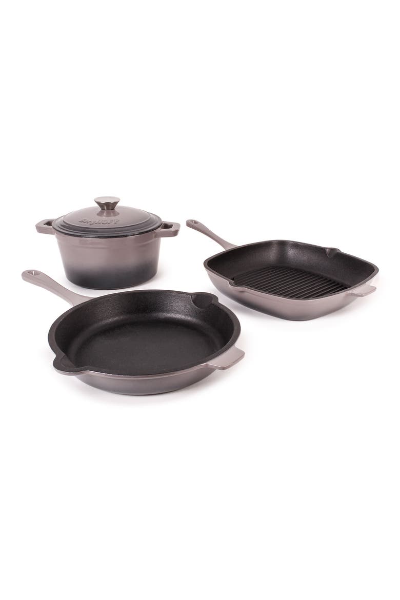 Neo 4-Piece Cast Iron Set, Main, color, OYSTER
