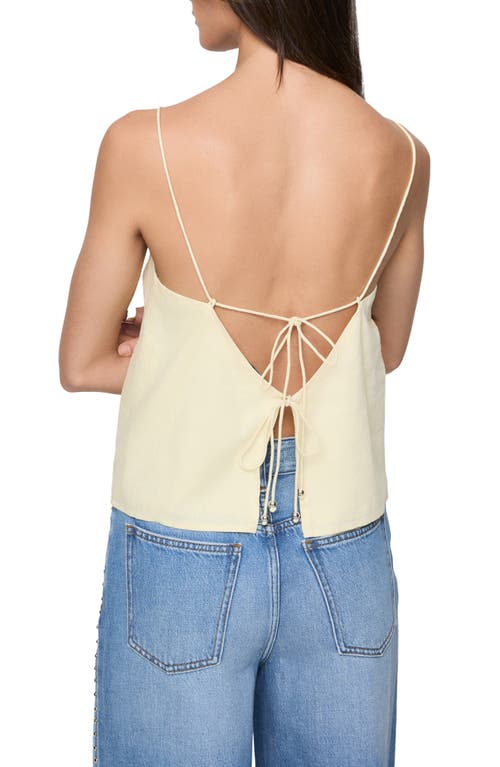 Rebecca Minkoff Blair Tie Back Linen Blend Camisole