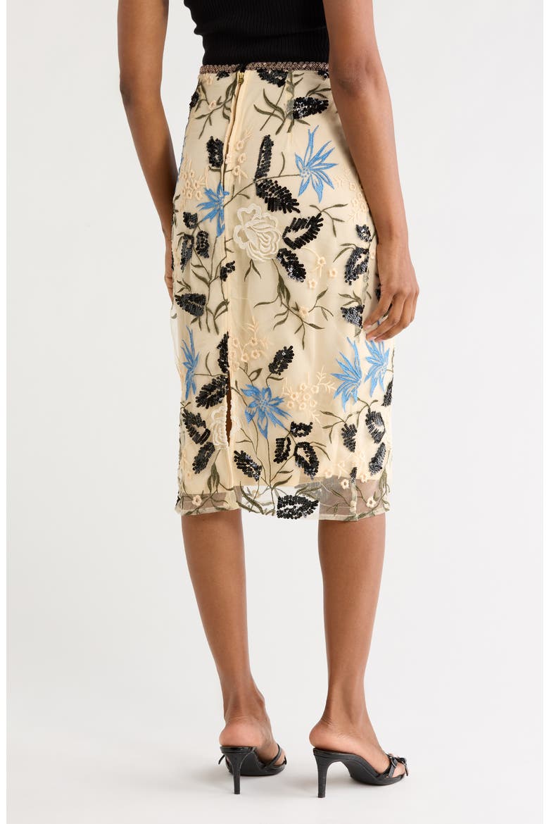 Jesse Embroidered Cocktail Skirt, Alternate, color, MULTI
