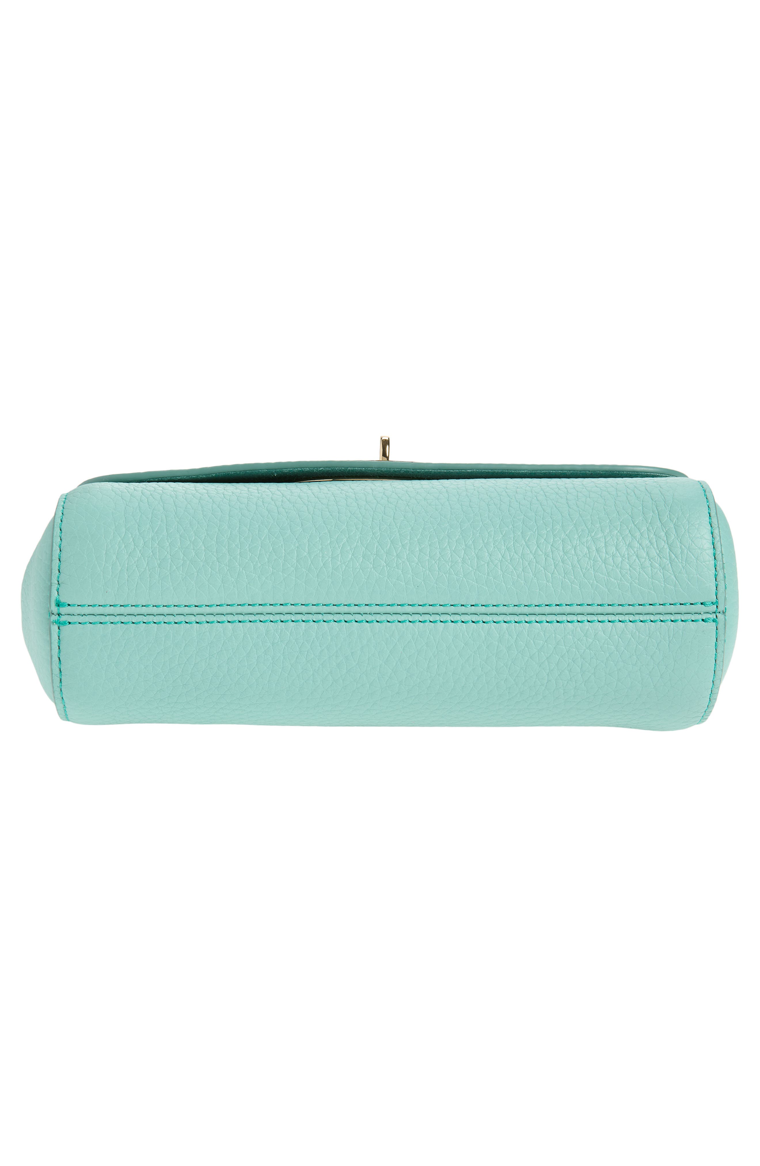 Lily Heavy Grain Leather Satchel, Alternate, color, MARINA BLUE