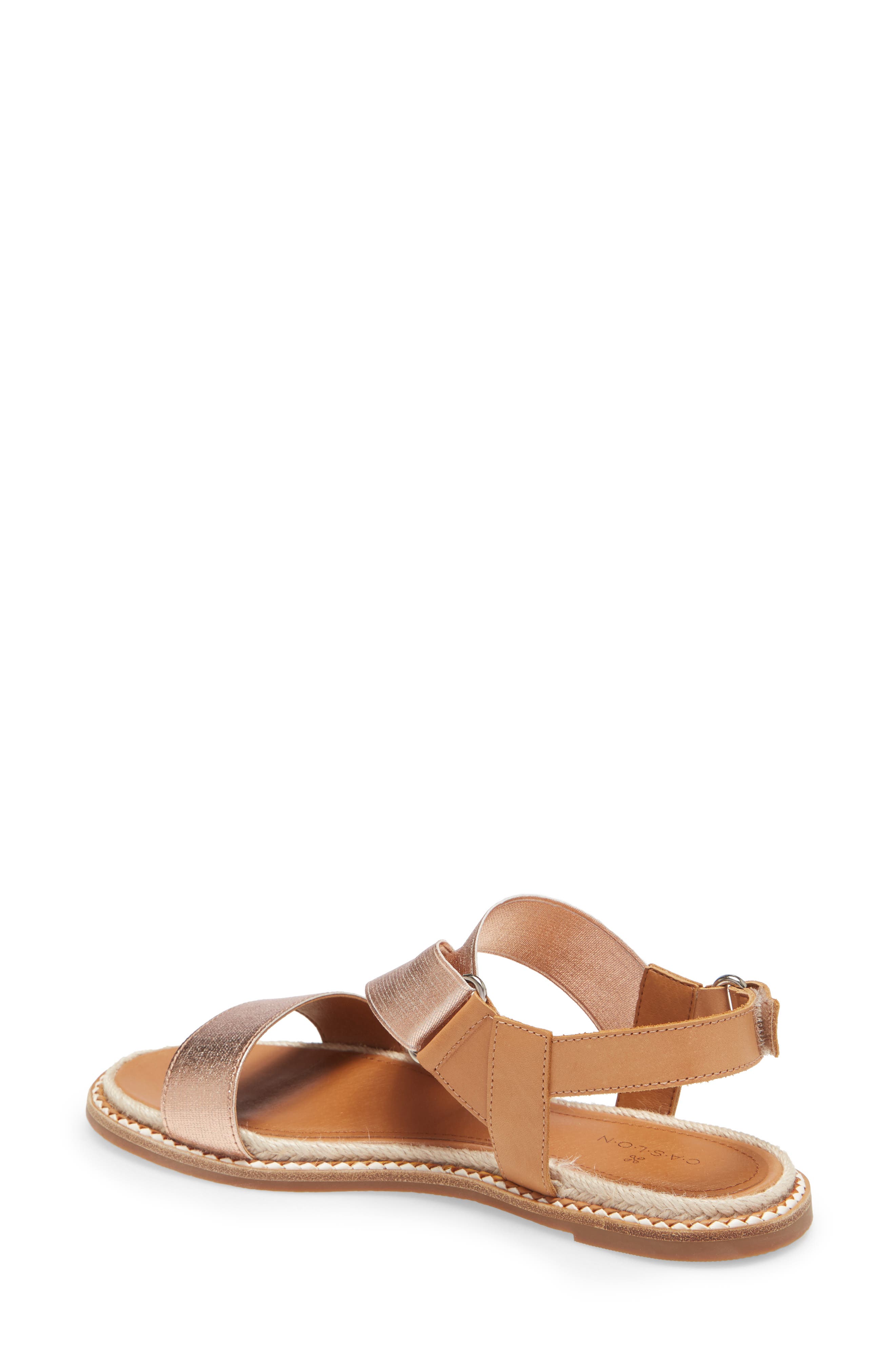 Dalila Elastic Sandal, Alternate, color, ROSE GOLD ELASTIC FABRIC