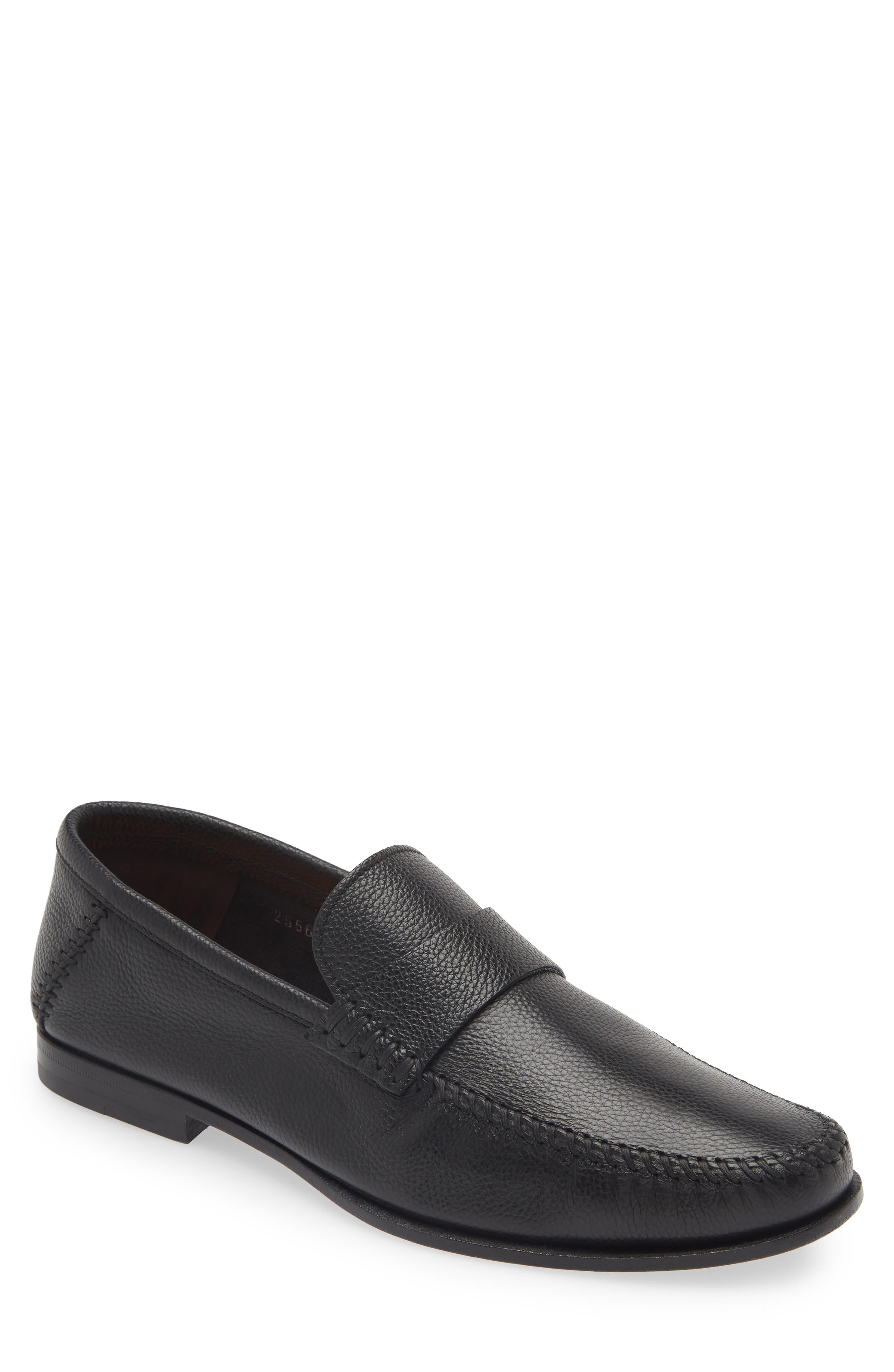Santoni Paine Moc Toe Loafer