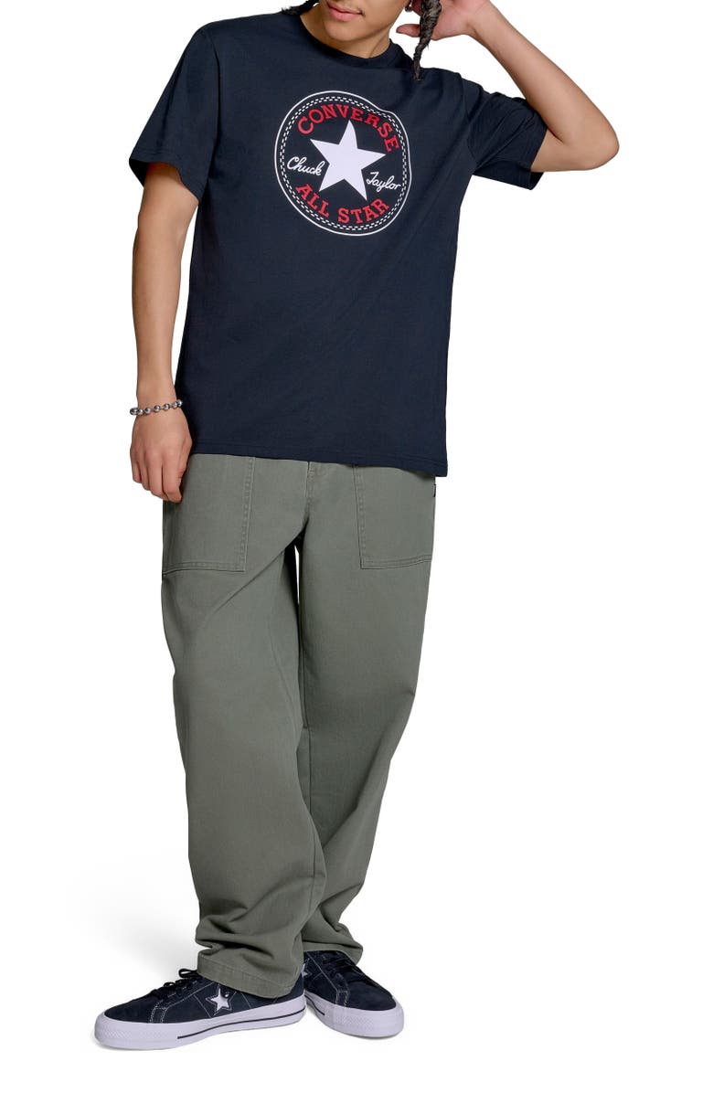 Converse Chuck Taylor All Star Logo T-Shirt, Alternate, color, Converse Black