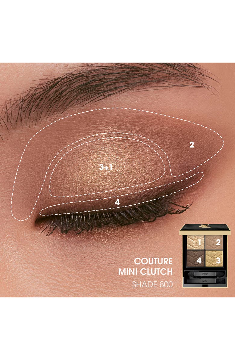 Yves Saint Laurent Couture Mini Clutch Luxury Eyeshadow Palette, Alternate, color, 800 Over Dore