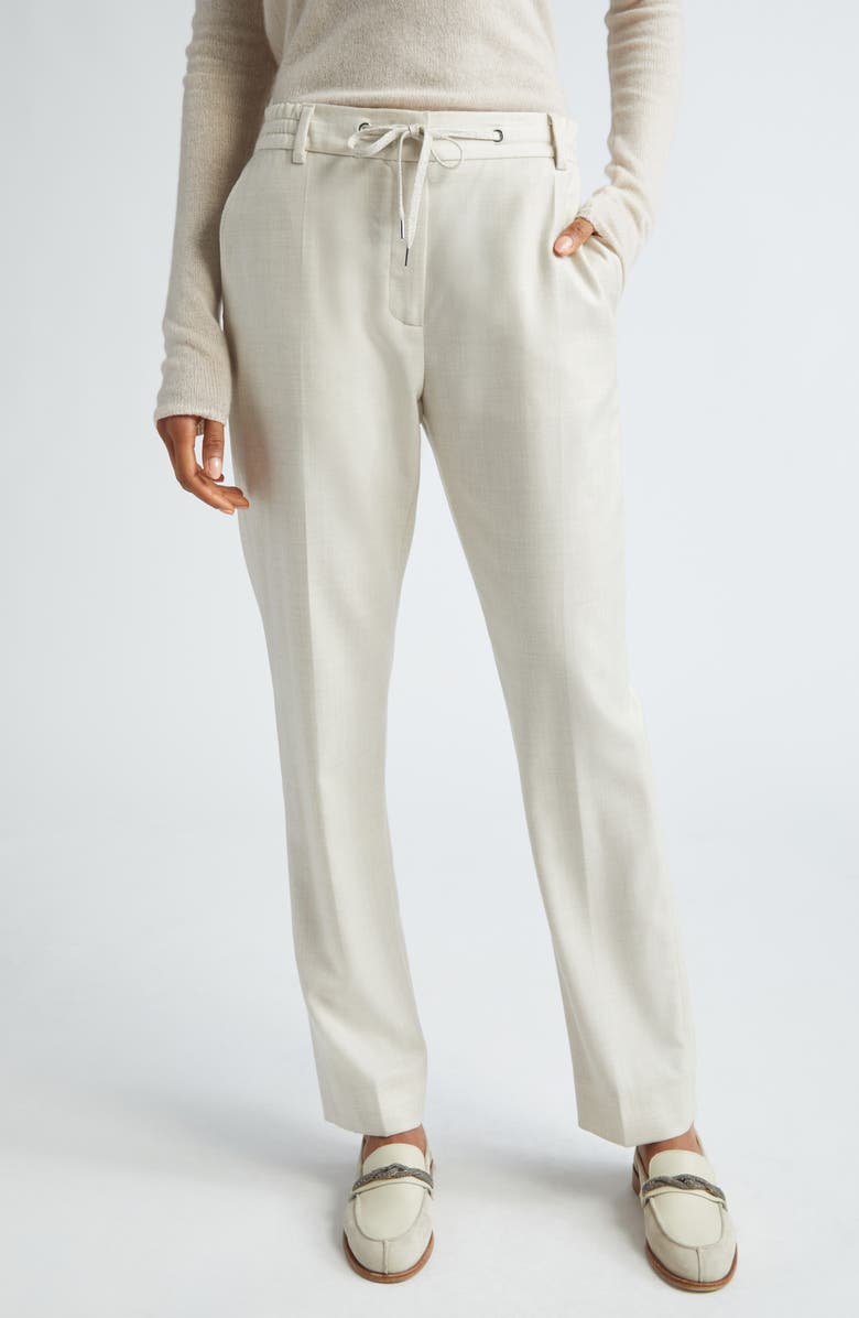 Eleventy Sparkle Wool Blend Pants, Main, color,