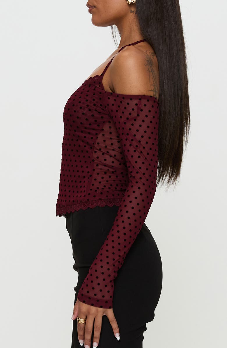 Princess Polly On My Side Off the Shoulder Tie Neck Top, Alternate, color,