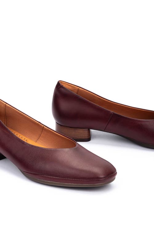 Pikolinos Ubeda Pump In Burgundy