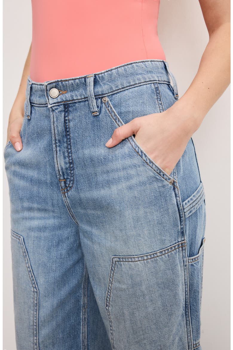Good Standard High Waist Straight Leg Carpenter Jeans, Alternate, color, INDIGO879