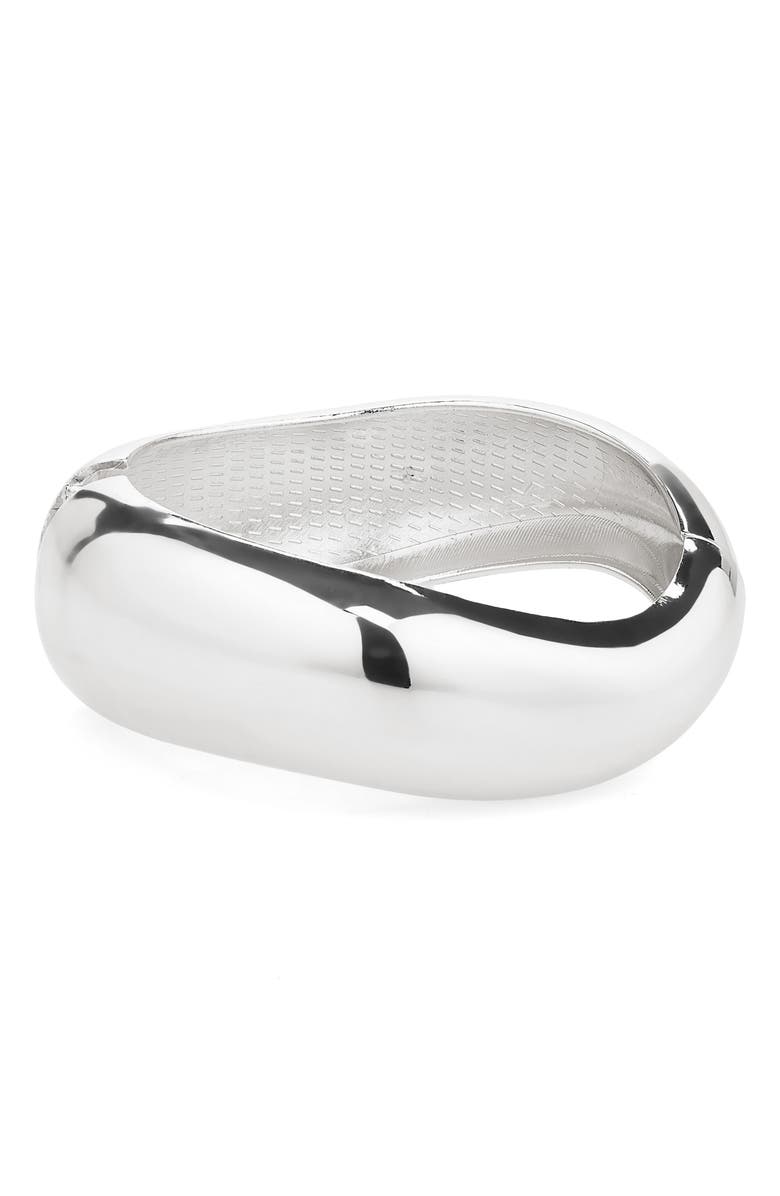 NORDSTROM RACK Bold Hinge Bracelet, Main, color, Silver