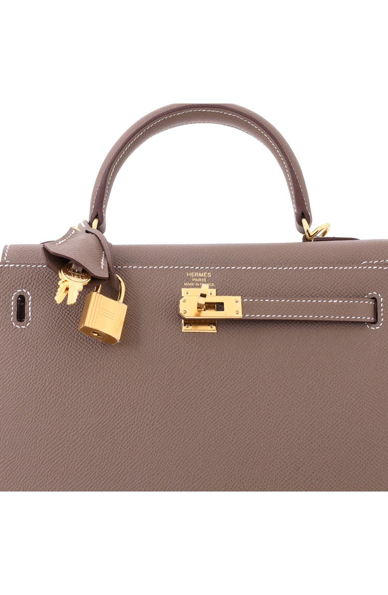 Pre-Owned Hermes Kelly Handbag Grey Epsom with Gold Hardware 25, Alternate, color, Etoupe