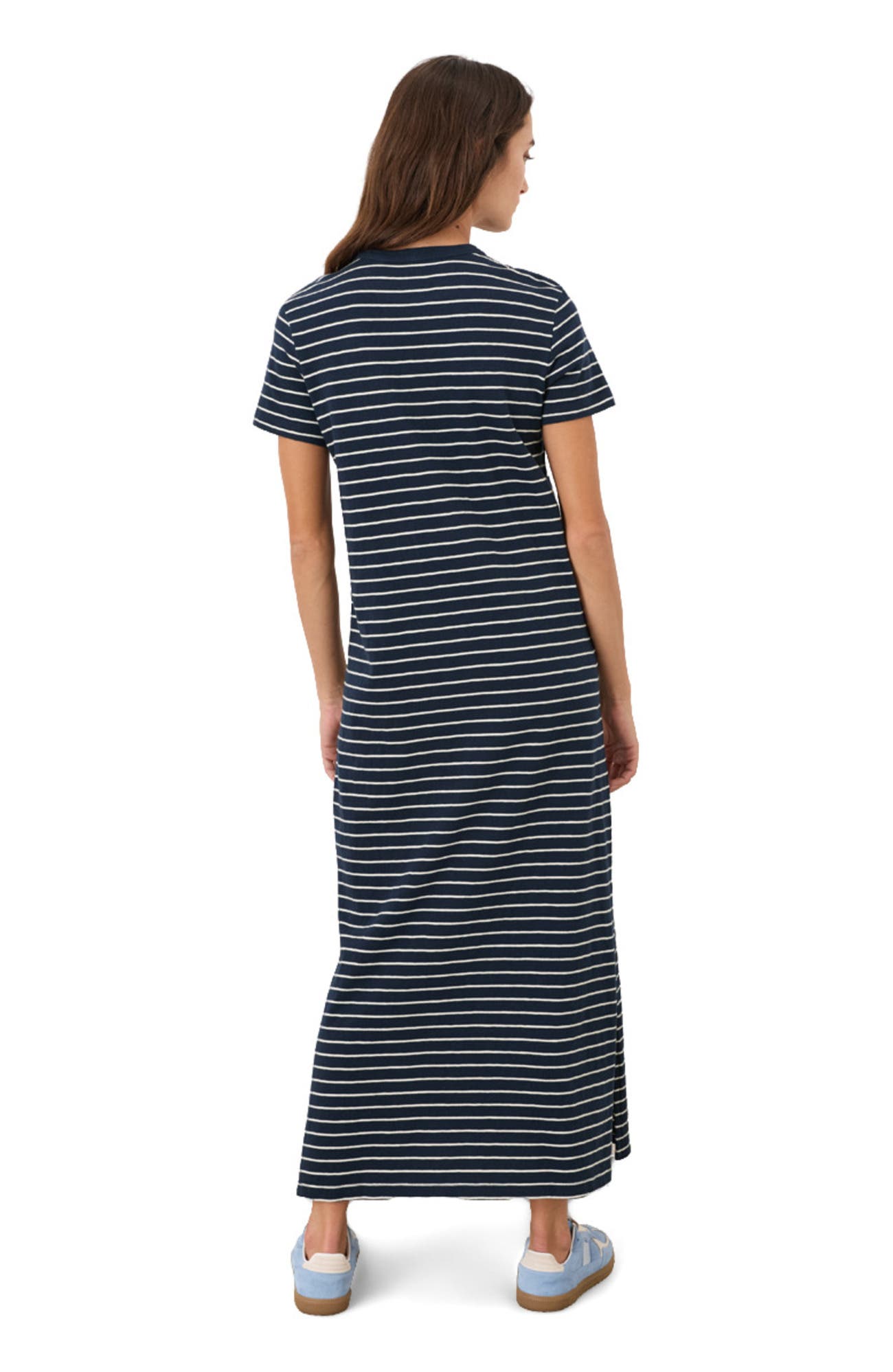 Organic Cotton Soft-Slub Essential Easy Tee Maxi Dress - image 2
