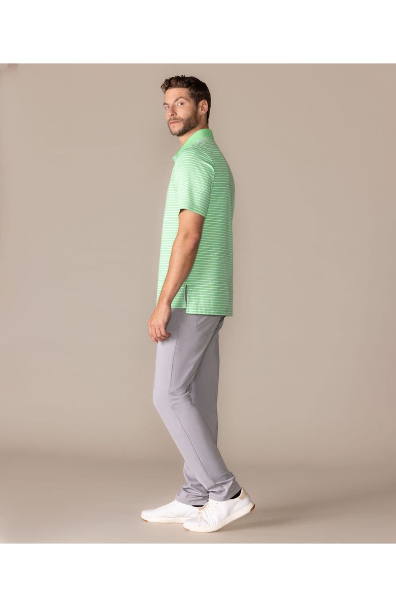 ASHWORTH GOLF 2Bar Stripe Polo, Alternate, color, Wasabi/White