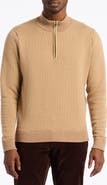 Robert Graham Walton Cotton & Silk Quarter Zip Sweater