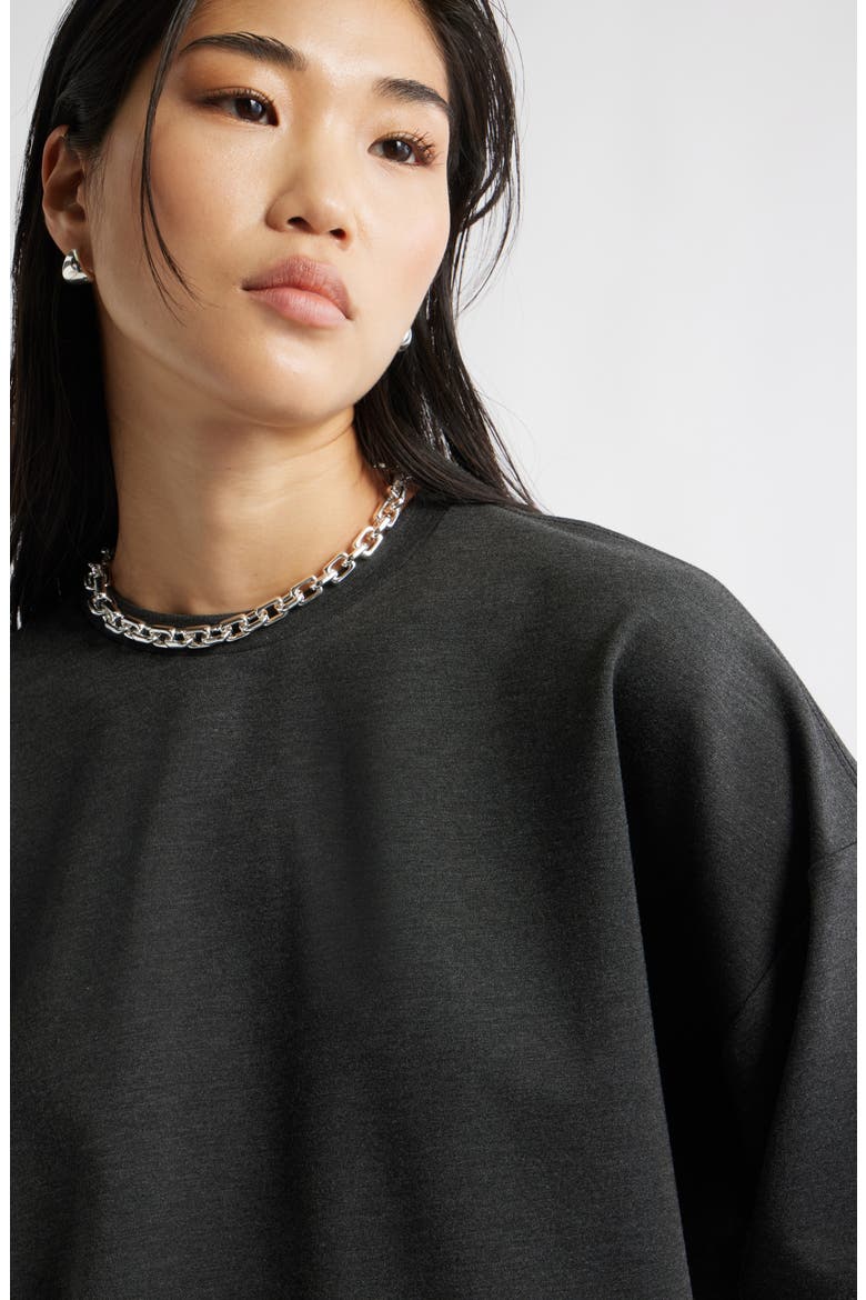 Soft Square Link Chain Necklace, Alternate, color, SILVER