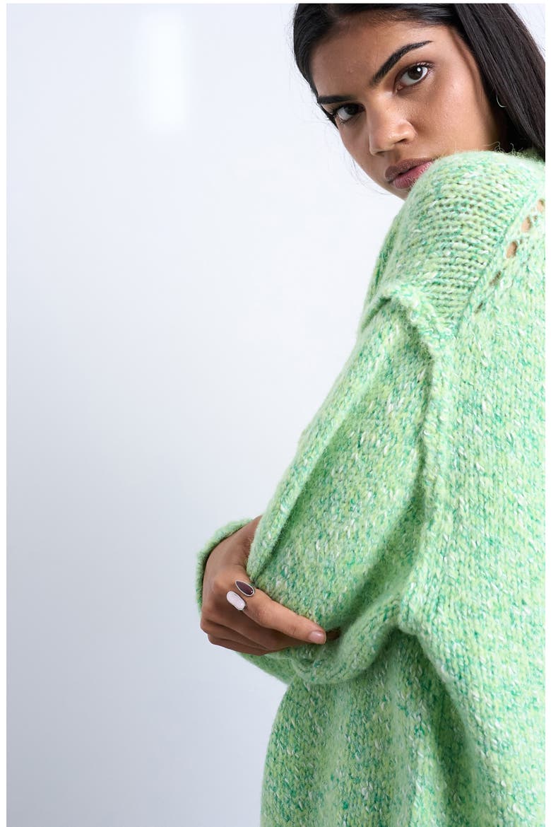 Oversize Sweater, Alternate, color, LIGHT GREEN MULTI