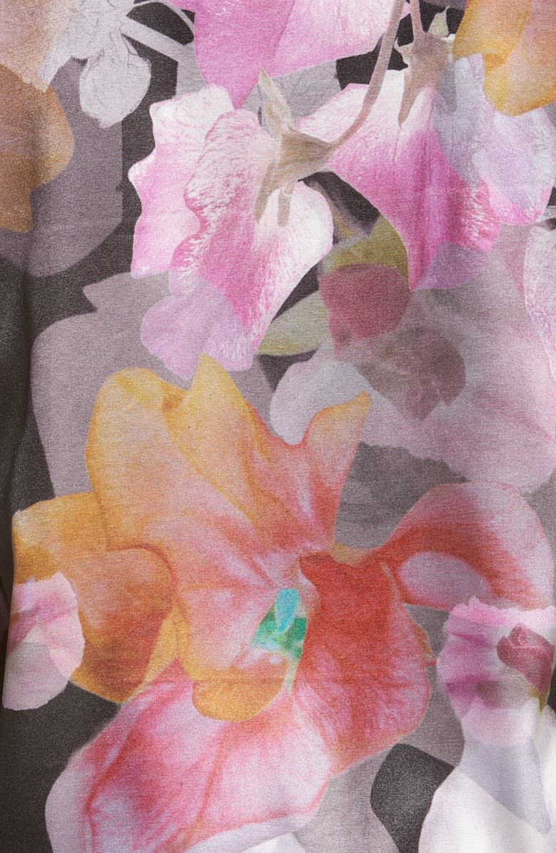 Chi Chi London Floral Pajamas, Alternate, color, Black Floral Print