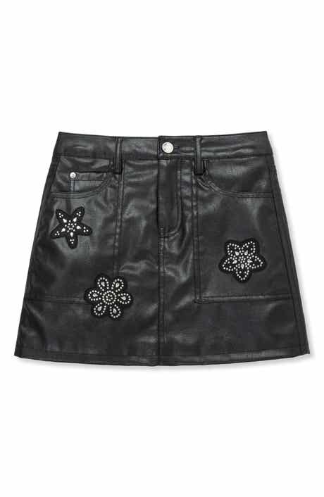 Truce Kids' Faux Leather Skort