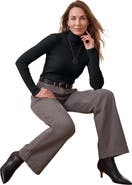 Jessica London Ribbed Cotton Turtleneck Sweater (plus)