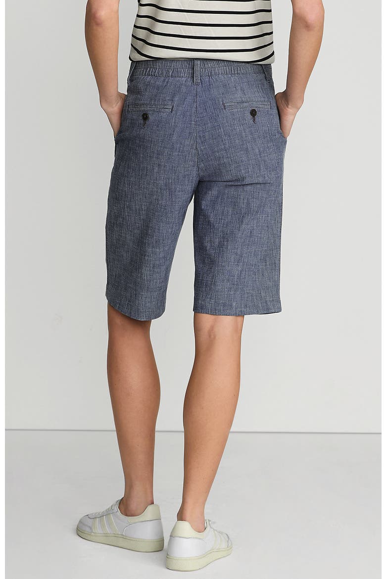 Elastic Back Classic 12" Chino Shorts, Alternate, color, Evening Sky Chambray