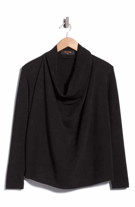 Draped Cowl Neck Sweater