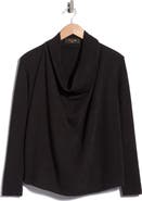 Renee C Draped Cowl Neck Sweater