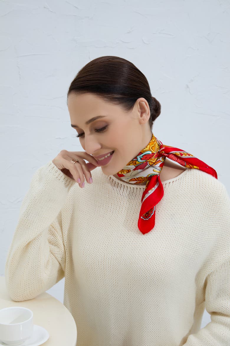 The Positano Scarf, Alternate, color, Multi-color