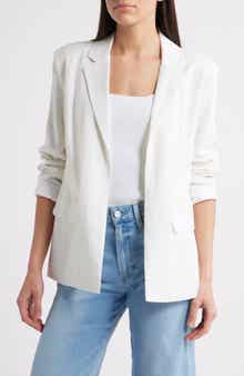 Steve Madden Payton Linen Blend Blazer